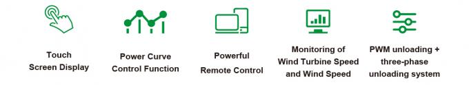 ग्रिड-टाईड विंड टरबाइन कंट्रोलर सुरक्षा फ़ंक्शन एलसीडी टच स्क्रीन और मॉनिटरिंग के साथ 2