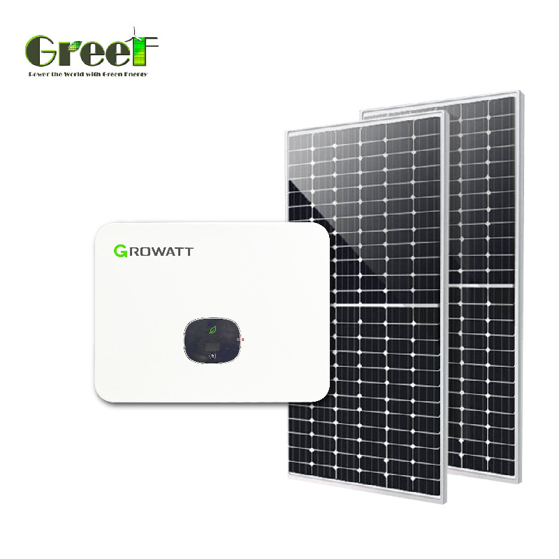 मोनोक्रिस्टलीय सिलिकॉन सौर पैनल प्रणाली 1kW-100kW की निगरानी के साथ ग्रिड पर सौर ऊर्जा