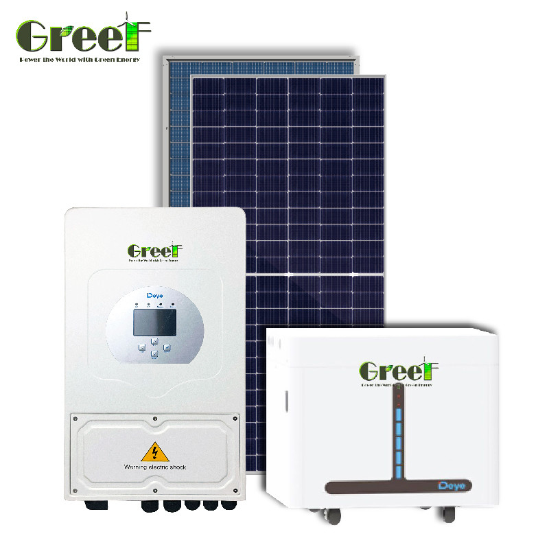 98% दक्षता हाइब्रिड सौर प्रणाली 8Kw-10Kw रेटेड आउटपुट पावर पीवी पैनल स्थापना