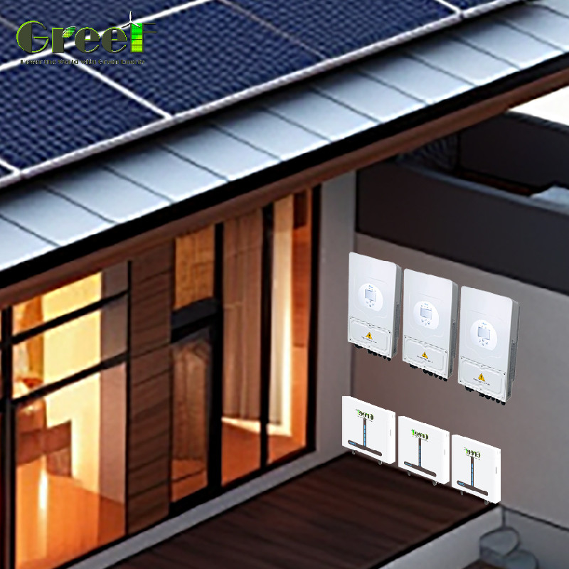 98% दक्षता हाइब्रिड सौर प्रणाली 8Kw-10Kw रेटेड आउटपुट पावर पीवी पैनल स्थापना