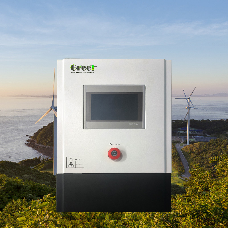 पवन जनरेटर प्रणालियों के लिए डंप भार के साथ 3kw 5kw एलसीडी टच स्क्रीन ऑन ग्रिड कंट्रोलर