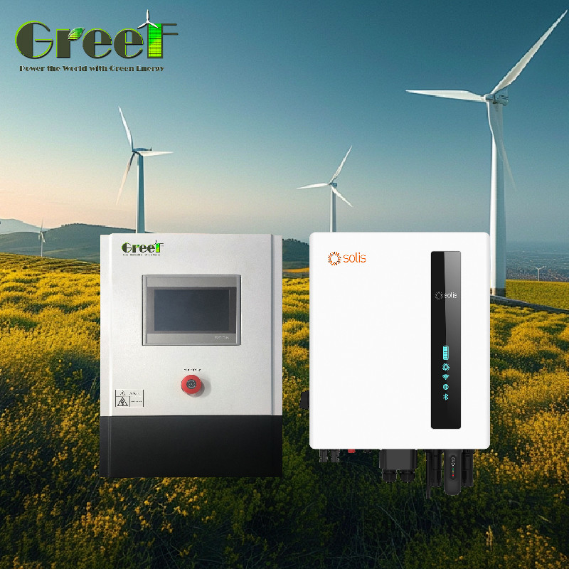 पवन जनरेटर प्रणालियों के लिए डंप भार के साथ 3kw 5kw एलसीडी टच स्क्रीन ऑन ग्रिड कंट्रोलर