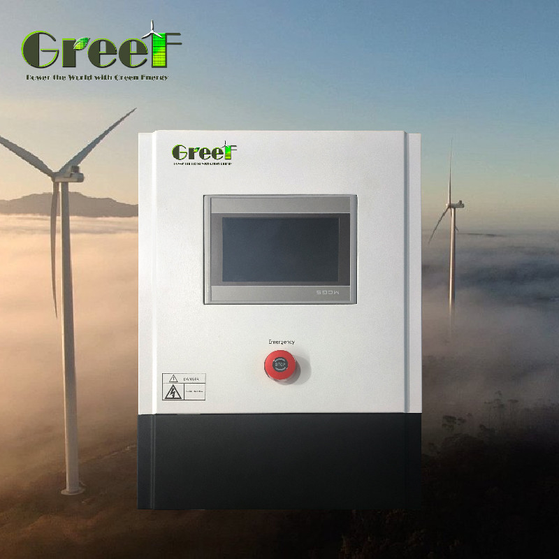 पवन टरबाइन प्रणाली के उपयोग के लिए ग्रिड नियंत्रक IP54 पर सुरक्षा कार्य 3kw 10kw 5kw