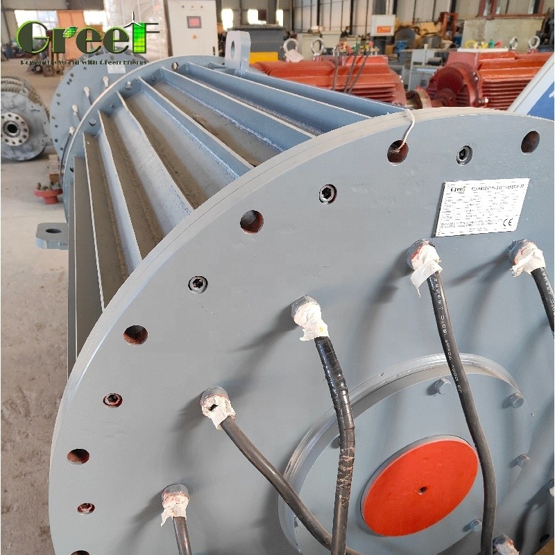 20 आरपीएम 100 आरपीएम 3 चरण स्थायी चुंबक जनरेटर कम आरपीएम 200KW 500KW जनरेटर पानी नदी PMG इन्वर्टर