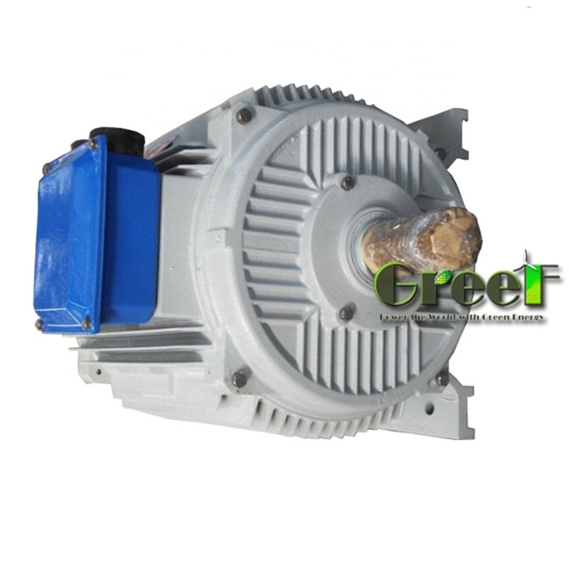 60/50Hz आवृत्ति 20--3000rpm रेटेड घूर्णन गति ब्रशलेस डीसी मोटर और ड्राइव तकनीक के साथ स्थायी चुंबक जनरेटर
