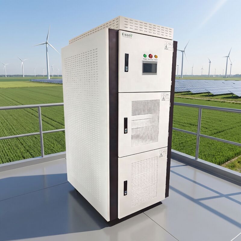 350-450V डीसी इनपुट वोल्टेज रेंज 95% अधिकतम दक्षता और एलसीडी टच स्क्रीन डिस्प्ले के साथ ऑन-ग्रिड कंट्रोलर