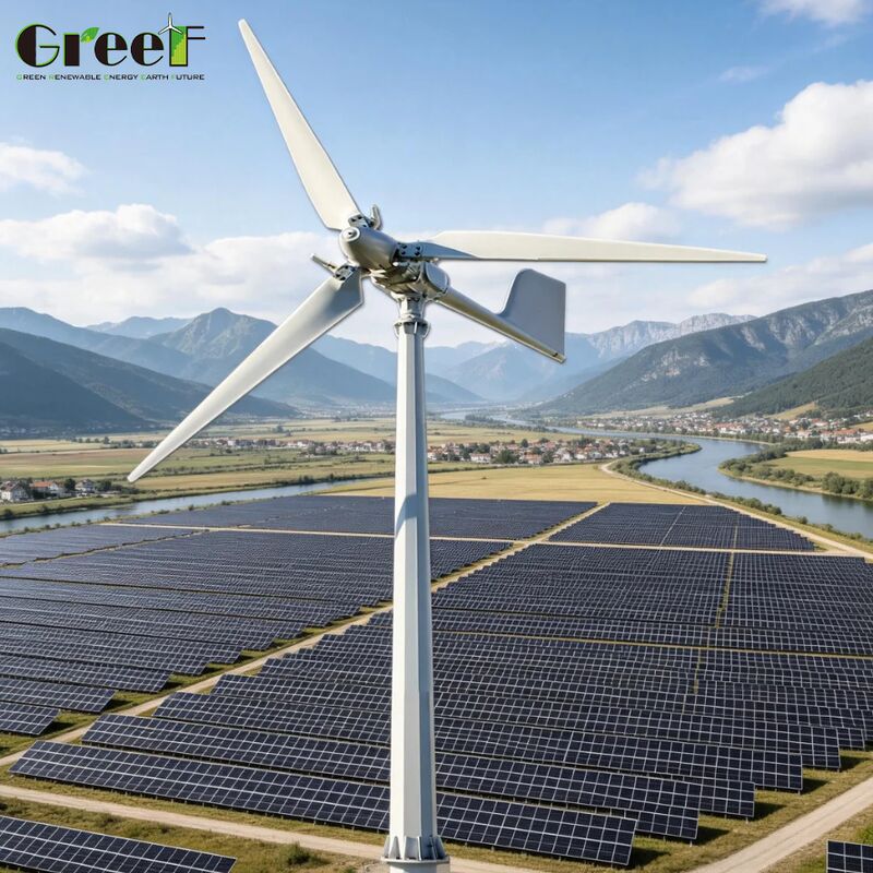 आईईसी प्रमाणित लाइफपो4 बैटरी प्रकार विंड सोलर हाइब्रिड सिस्टम ऑपरेटिंग तापमान माइनस 25 से 60 सेल्सियस के साथ