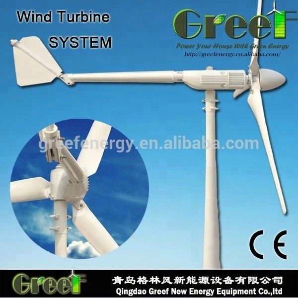 CE प्रमाण पत्र के साथ घरेलू उपयोग के लिए 10KW मिनी ऑन / ऑफ-ग्रिड विंड जेनरेटर टर्बाइन